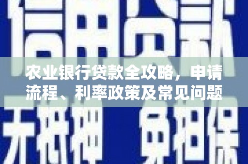 名山农业银行贷款全攻略，申请流程、利率政策及常见问题解析