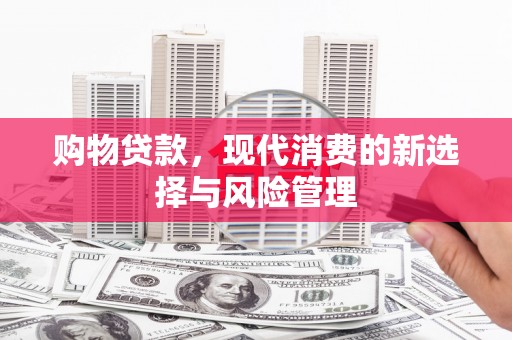 名山购物贷款，现代消费的新选择与风险管理