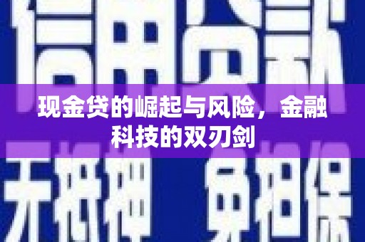 名山现金贷的崛起与风险，金融科技的双刃剑