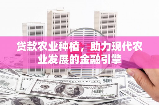 名山贷款农业种植，助力现代农业发展的金融引擎