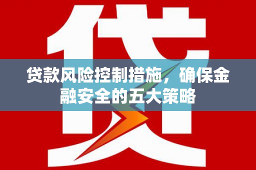 名山贷款风险控制措施，确保金融安全的五大策略