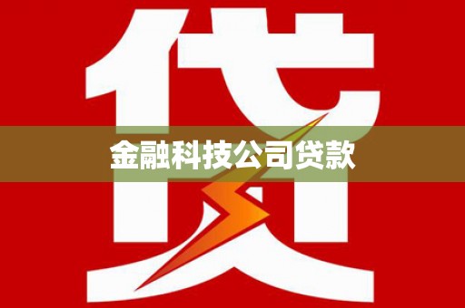 名山金融科技公司贷款