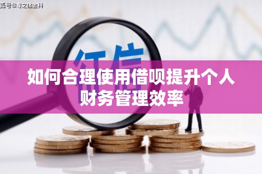 名山如何合理使用借呗提升个人财务管理效率