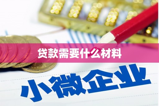 名山贷款需要什么材料
