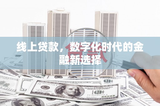 名山线上贷款，数字化时代的金融新选择