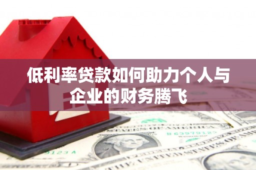 名山低利率贷款如何助力个人与企业的财务腾飞